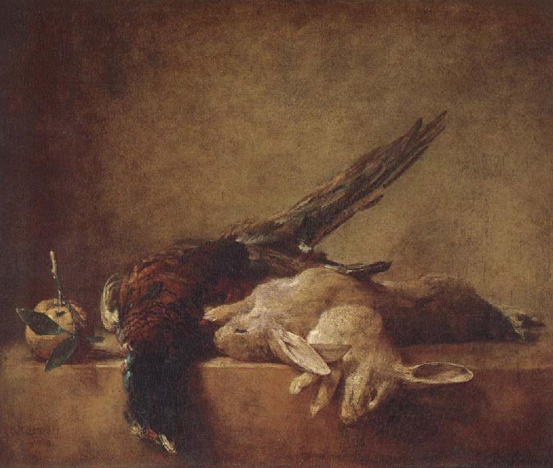 Jean Baptiste Simeon Chardin Stilleben with the game oil painting picture